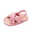 Zapatos de verano para bebé niño y niña de 0 a 1 año, sandalias cruzadas antideslizantes de suela suave, transpirables, para gatear, BJZ3025