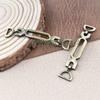 Cadenas Metálicas de Aleación de Zinc para Ropa, Equipaje, Zapatos y Sombreros, Broches, Hebillas para Zapatos, Hebillas para Cinturones, Cadenas Huecas, Accesorios de Moda para Ropa