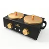 Calentador de cera de doble quemador transfronterizo WAX-5002, con control inteligente de temperatura, calentamiento de un botón y diseño de doble quemador para derretir cera
