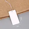Etiqueta de Precio con Cordón Elástico en Blanco Material de Etiqueta Tarjeta Colgante Joyería Cordón para Joyería Etiqueta de Precio para Joyería