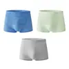 Venta al por mayor de Ropa Interior para Hombre Huajielong de Seda Helada Texturizada de Color Sólido, Calzoncillos tipo Bóxer para Hombre Transpirables de Talle Medio y Tallas Grandes, Disponibles para Dropshipping