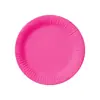 Plato de Papel Grueso Desechable de Color Sólido Transfronterizo, Vajilla para Mesa de Pastel, Fiesta de Cumpleaños, Diseños Redondos de Plato de Papel para Fiesta