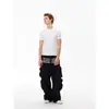 Comércio transfronteiriço Calça de trabalho Letter Design Masculino Tendência Toque Feminino Múltiplos Bolsos Estilo Fino Cauda Impressão de Cauda Verão Estilo Americano Loja