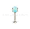 F136 Titanio Jelly Aurora Aobao Bola de tres garras Ópalo G23 Aleación de titanio Joyería de punción Uña de lengua Uña de oreja