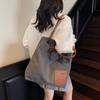Bolsa Tote Casual Feminina de Tecido Oxford de Nylon de Grande Capacidade Bolsa de Ombro Versátil Bolsa de Mão Feminina Tendência em Lona