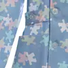 Cárdigan estampado cuello inferior ropa de enfermera Hospital doctor traje de manga larga con abertura ropa de trabajo de invierno ropa de belleza