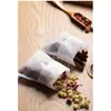 Bolsitas de Té de Tela No Tejida, Bolsitas Desechables para Condimentar Sopa, Bolsitas para Hojas de Té, Bolsitas de Gasa para Medicina Herbal, Bolsitas Filtrantes para Preparar Té