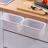 Lixeira de Parede para Quarto, Sala de Estar e Cozinha de Casa, Plástico Multifuncional de Uso Duplo com Anel de Pressão, Reciclável