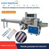 Suprimentos descartáveis máquina de embalagem de travesseiro ensacamento automático garfo de frutas colher placa máquina de embalagem de cotonete máquina de embalagem de cotonete