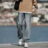 Estilo Novo Primavera e Verão Jeans Masculino Versátil de Corte Reto, Caimento Solto, Estilo Americano, Perna Larga, Casual para Homens 2025