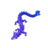 Barraca de Mercado Noturno Brinquedos Dragão de Cristal Impresso em 3D Vendendo Bem Modelo Dragão de Cristal Realista Brinquedos Impressos em 3D Atacado