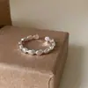 Novo anel de prata de lei s925 feminino não desbota tendência da moda nicho retrô senso de alta qualidade de personalidade anel de comida aberto