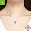 Mensageiro do amor Ziyun Prateado 925 prata contas soltas moda coreana pulseira de contas colar acessórios de joias prateadas SCC1014
