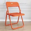 Silla Plegable para Uso en Casa, Silla de Plástico Moderna y de Moda para Fotos, Silla para Dormitorio, Oficina, Reuniones, Capacitación, Exterior con Respaldo, Venta al por Mayor