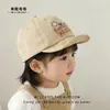 Chapéu de Bebê Estilo Primavera e Outono Boné de Baseball com Letras Bordadas, Aba Macia, Estilo Coreano, Chapéu de Sol Infantil Versátil Casual