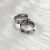 Anillo de autodefensa de acero inoxidable de moda para hombres y mujeres, punta de lobo, autodefensa al aire libre, anillo de autodefensa dominante, venta al por mayor mujeres