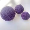 Serie Morado Azul Rosa 4 5 6CM bola de lana bola de espuma de piel bola para envolver decoración navideña ramo adornos para decoración de ventana