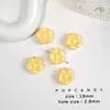 Brincos de Miçangas Acrílicas Coloridas com Laço e Flor para Menina Fofa, Pulseira de Corrente para Celular, Pingente DIY