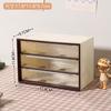 Nova caixa de armazenamento de mesa tipo gaveta Jiugongge caixa de papelaria mesa feminina armário de joias compartimento de armazenamento