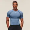 Onyx Nueva Camiseta Deportiva de Running Tiburón Fitness Top Casual Transpirable Ajustada de Manga Corta Casual Running