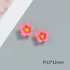 Flor pequeña flor de cinco pétalos diy pegamento de crema material hecho a mano resina pequeños accesorios carcasa de teléfono móvil accesorios para horquilla
