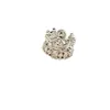 Colgante de Corona de Zirconia Estilo Vintage Court Capuchón de Perla Pendientes de Tachuela Accesorios de Joyería con Borlas