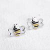 Meninas Mori Estilo Fresco Desenho Animado Mini Esmalte Pequenas Abelhinhas Brincos Femininos Estilo Coreano Brincos Pequenos Inteligentes Brincos Bonitos