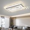 [Selección Estricta] LED Espectro Completo Protección Ocular Ventilador Lámpara de Araña Sin Aspas Habitación Decoración Hogar Iluminación Zhongshan Moderno Simple