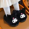 Chinelos de algodão infantis com salto, para outono e inverno, par pai-filho, pelúcia grossa, quentes, sapatos de casa, em estoque para volta às aulas, disponíveis para dropshipping