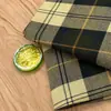 Tela de cuadros 100% algodón, cuadros verde oscuro, vestido camisa de cuadros grandes de sarga de 16 hilos, estilo primavera y otoño, directo de fábrica, tela en stock