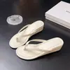 Nuevas Chanclas de Verano 2026 para Mujer para Uso al Aire Libre, Cuña Satinada en la Punta, Sandalias Elegantes de Suela Gruesa, Estilo Francés