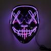 Fabricantes fornecem Máscara Luminous em V para Halloween evento de festa assustadora de terror caveira Máscara Luminous LED