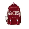 Nova Mochila Escolar de Cor Sólida de Alto Valor para Meninas, Verão 2026, Mochila de Grande Capacidade, Bolsa de Ombro Dupla com Múltiplas Camadas para Alunos do Ensino Fundamental II e Ensino Médio