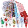 Transfronterizo Nuevo Arte de Uñas Estrella de Navidad Papel ins Niñas Copo de Nieve Navideño Color Navidad Amor Pegatina de Uñas de Transferencia