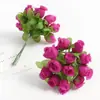Flores Falsas, Flores Artificiais, 12 Pequenos Buquês de Rosas, Materiais DIY, Decoração de Casa, Layout de Cena de Casamento, Flores de Casamento