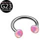 F136 Titanio Sinfonía Flash Película C Barra Anillo de Herradura G23 Material Joyería para Piercing Venta al por mayor Transfronteriza Amazon