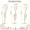 Tallado y Corte de Madera Piezas de Palo de Rosa Set de Tres Materiales de Color DIY para San Valentín Madre