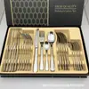Vajilla de Acero Inoxidable 1010 Cuchillo, Tenedor y Cuchara Transfronterizo Amazon Juego de Cubiertos Regalo de Empresa Juego de 24 Piezas Cuchillo, Tenedor y Cuchara Estilo Occidental