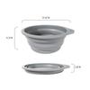 Tigela Dobrável de Silicone de Grau Alimentício para Venda por Atacado Transfronteiriça, Tigela Dobrável Pequena para Gatos e Cachorros, Alimentador para Animais de Estimação, Utensílios de Mesa para Viagem ao Ar Livre