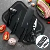 Tábua de corte e conjunto de facas para comida de bebê, faca de cozinha e tábua de corte 2 em 1, conjunto de utensílios de cozinha com faca e tábua de corte para churrasco ao ar livre e acampamento