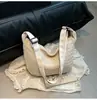 Bolso de Paja de Gran Capacidad 2025 Nuevo Diseño de Nicho de Verano Bolso Cruzado Tejido Bolso Dumpling Bolso de Playa Costero