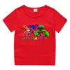 2023 nueva ropa infantil, camiseta de manga corta de verano para niños, camisa de algodón para niños y niñas, camiseta de media manga para bebés, top para niños