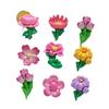 Flores faciais brilhantes planta flores DIY acessórios feitos à mão atacado sapatos com furo sapatos materiais decorativos norte 12