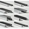 Canal de Luz Lineal LED Carcasa Luz Lineal para Gabinete Empotrado Canal de Luz Lineal Tira de Luz Decorativa de Aleación de Aluminio Fabricante de Canal de Aluminio