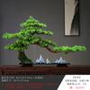 Decoração Pinheiro de Boas-Vindas Simulação Sala de Estar Zen Entrada Hotel Modelo de Quarto Paisagem Seca Paisagismo Escultura em Madeira Criativa Nova Chinesa