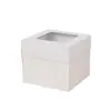 Caja para Pastel de Cumpleaños Transfronteriza 8* 8*8 pulgadas Caja de Embalaje Desechable Pastelería Casera Venta al Por Mayor de Lotes Caja para Pastel