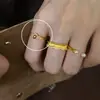 Anillo de plata de ley S925 con diseño de encaje y circonita para mujer, anillo combinado de diamante cepillado y perla, diseño abierto versátil, nuevo accesorio para la mano