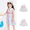 Vestido de tirantes de algodón puro para niña Balabala, vestido de verano con lazo, estilo dulce para vacaciones