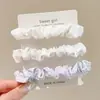 Gomas para el Cabello de Cuadros de Dibujos Animados con Adorno de Encaje, Cuerdas de Cabello de Alta Gama para Coletas, Accesorios para el Cabello al por Mayor
