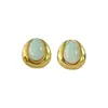 Brincos de Gota d'Água Branco Leitoso Semelhante ao Jade para Mulheres, Arco de Metal e Resina com Borda, Estilo Minimalista, Versátil para o Ambiente de Trabalho, em Estoque